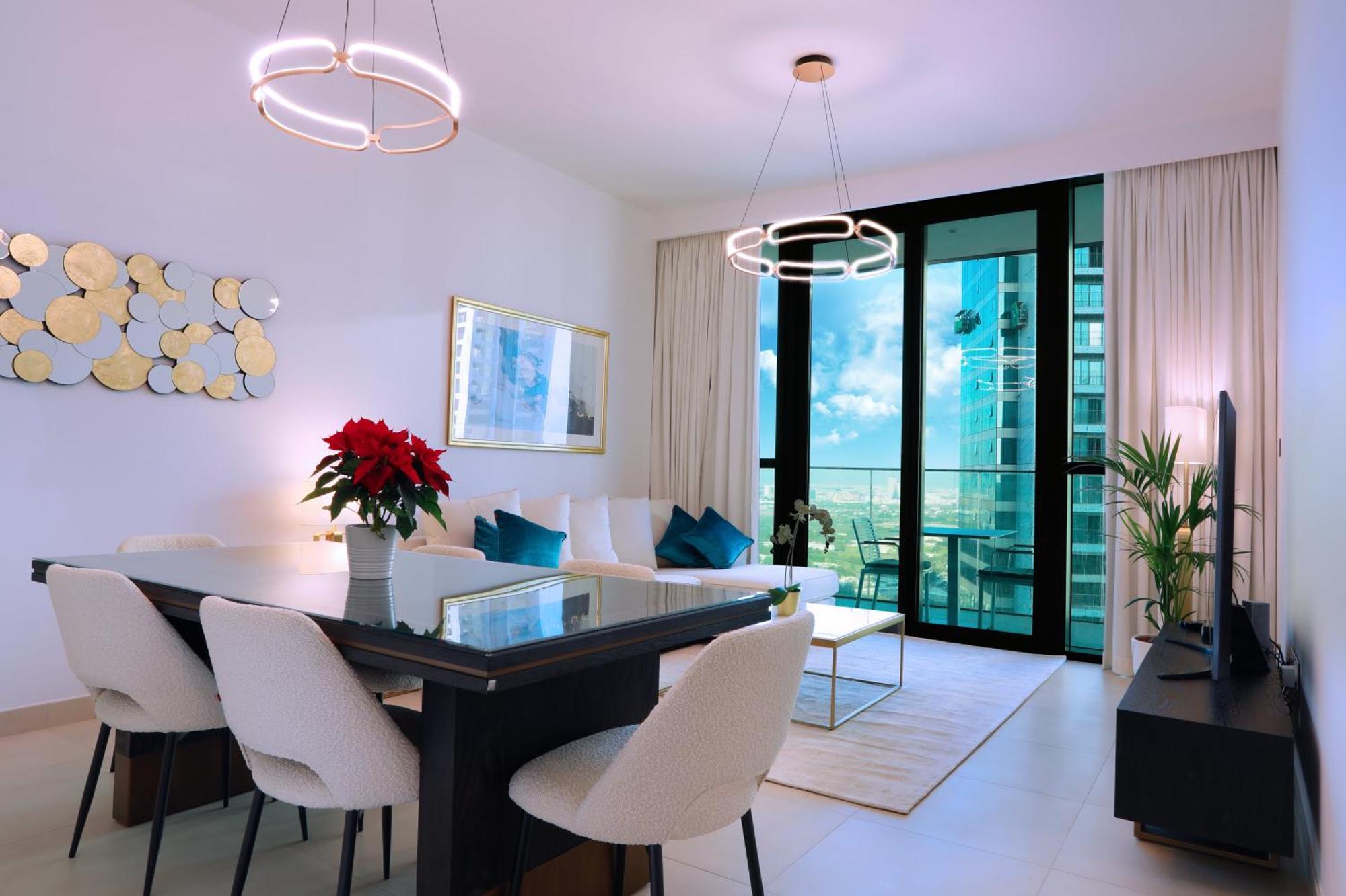 Elegant Apartment With Direct Access To Dubai Mall Luaran gambar